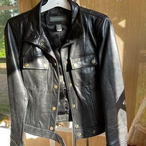 Banana Republic Pre-Owned Black Leather Jacket